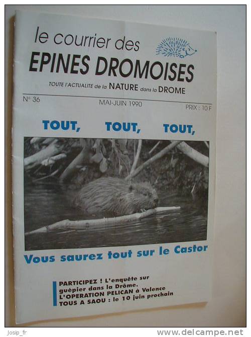 Revue Epines Drômoises: Le CASTOR (1990) - Dieren