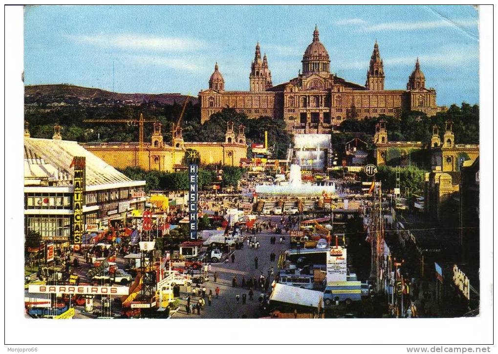 CPM De Barcelone   Foire Des Echantillons Et Palais National De Montjuich - Fairs