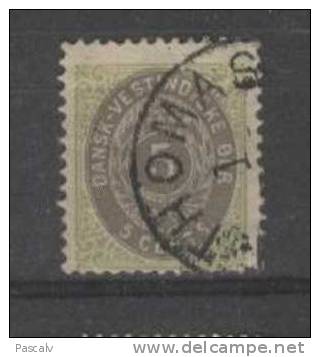 Antilles Danoises Yvert 8a Oblitéré Dentelé 12 1/2 - Denmark (West Indies)