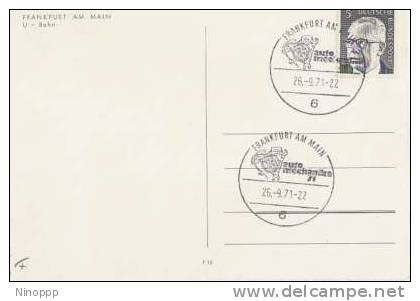 Germany-  1971 AutoMechanika Special Postmark - Collections