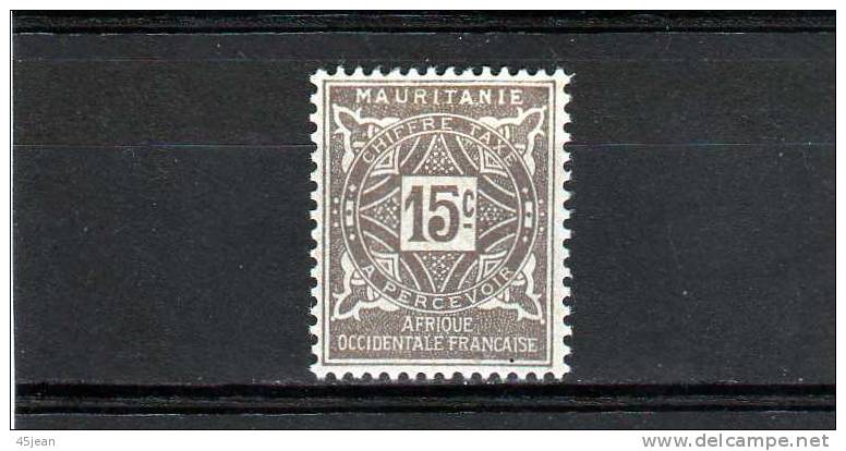 Mauritanie: Taxe Y&T PA  N°19 Neuf Charnière - Andere & Zonder Classificatie