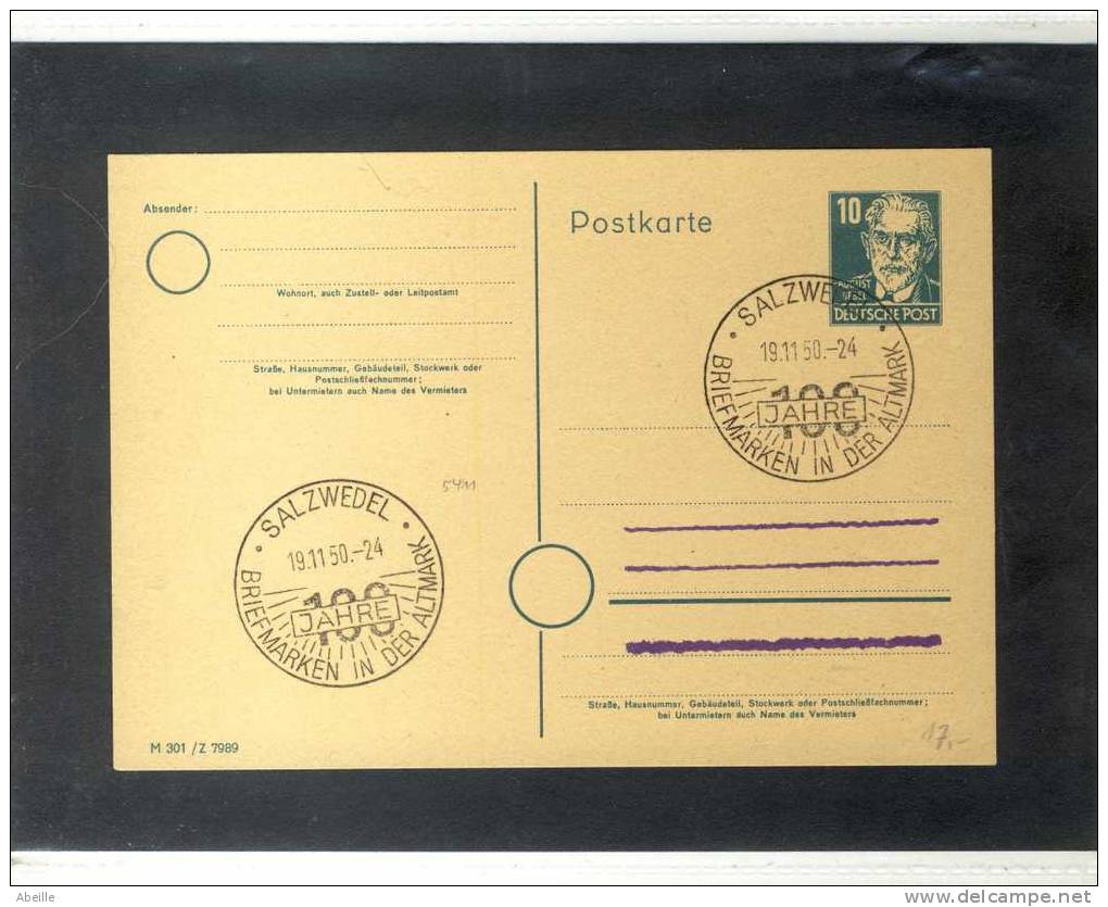 16/822   POSTKARTE  DDR - Lettres & Documents