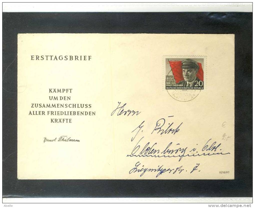 16/845       LETTRE  DDR  NR. 520 - Storia Postale