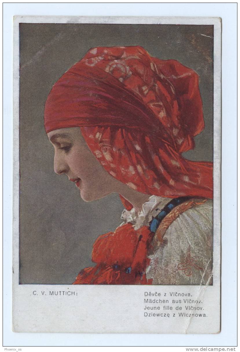 C.V.MUTTICH - Girl From Vi&#269;nova, 1918. - Muttich, C.V.