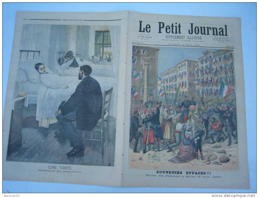 LE PETIT JOURNAL N° 0129 13/05/1893 FRANCAIS A MILAN EN JUIN 1859 - Le Petit Journal