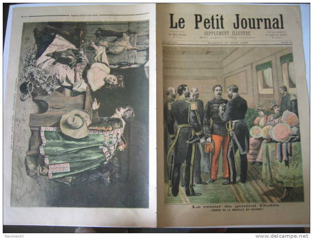 LE PETIT JOURNAL N° 0131 2705/1893 RETOUR DU Gal DOODS DU DAHOMEY - Le Petit Journal