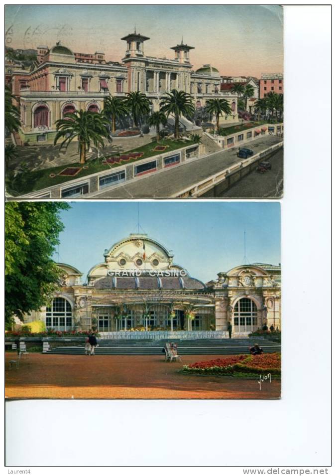 (2712) - 2 Casino Postcard - Vichy & San Remo - Casinos