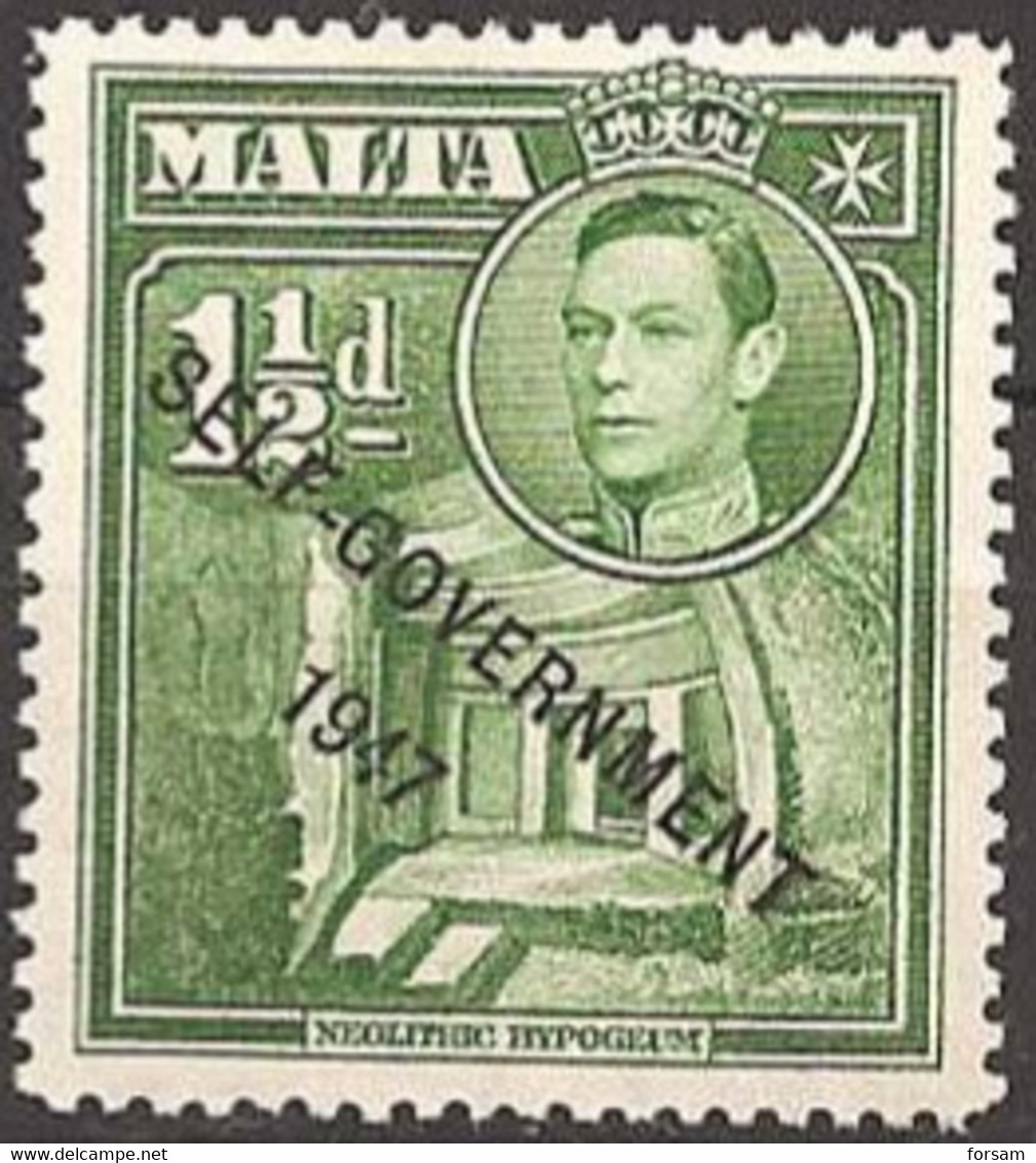 MALTA..1953..Michel # 227...MLH. - Malte (...-1964)