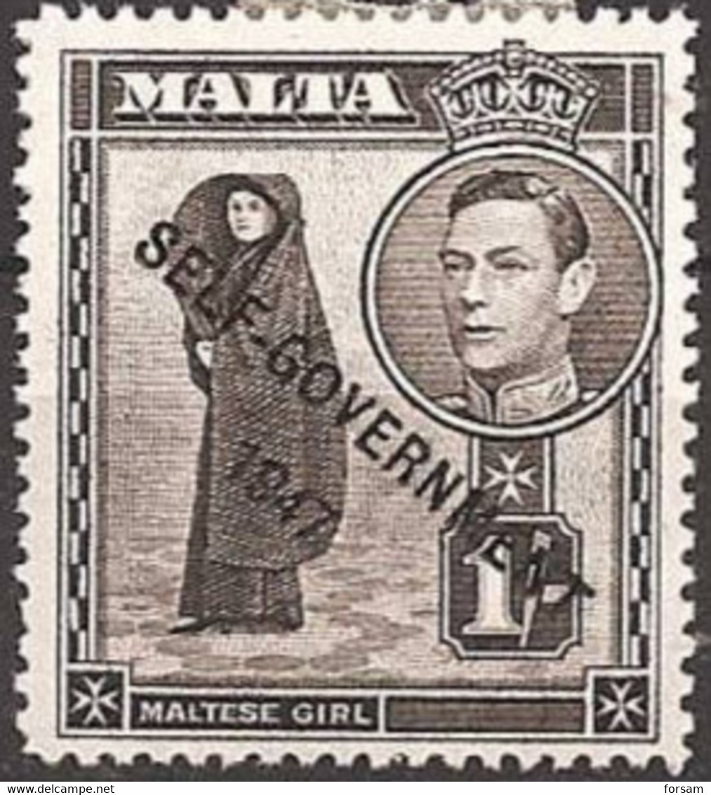 MALTA..1948..Michel # 208...MLH. - Malte (...-1964)