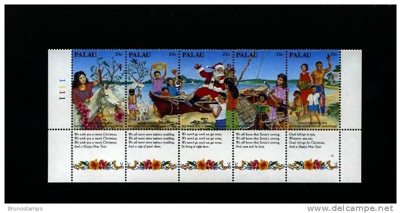 PALAU - 1993  CHRISTMAS STRIP  MINT NH - Palau
