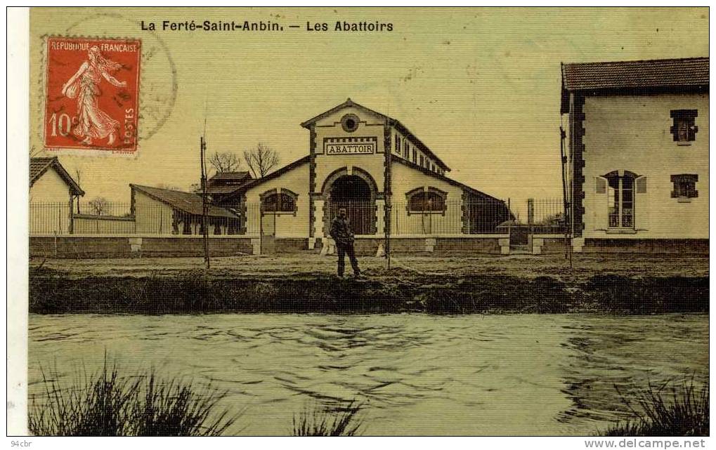 CPA (45) LA FERTE SAINT AUBIN  Les Abattoirs (edition Toilée) - La Ferte Saint Aubin