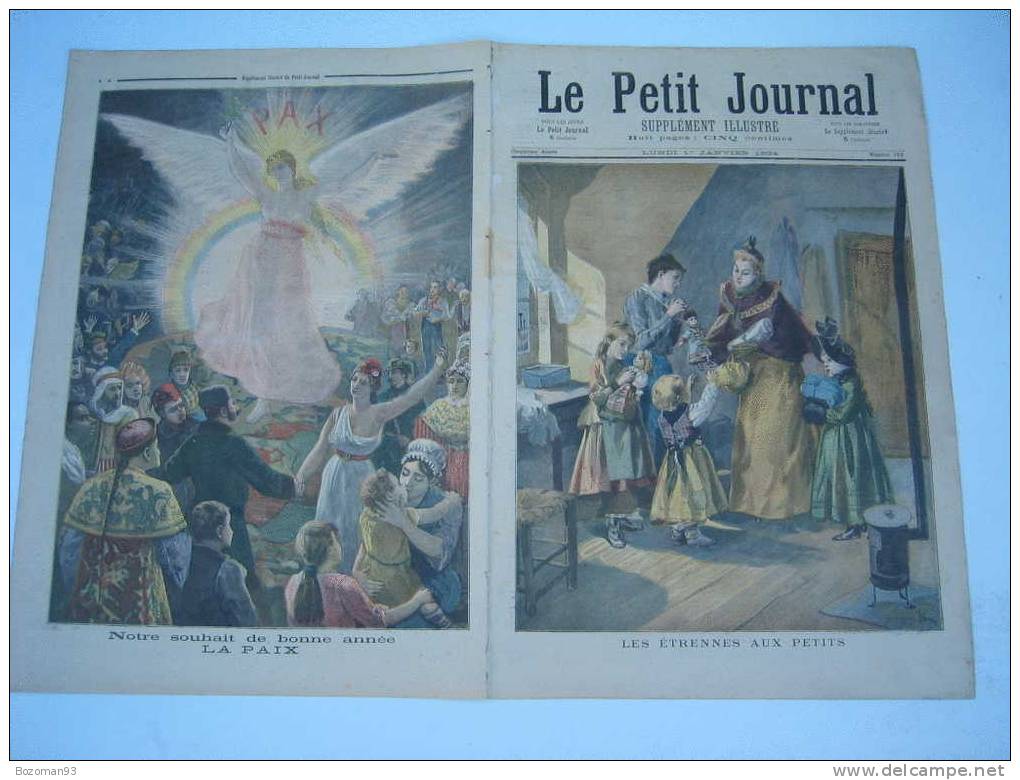 LE PETIT JOURNAL N° 0163  01/01/1894  LES ETRENNES AUX ENFANTS - Le Petit Journal