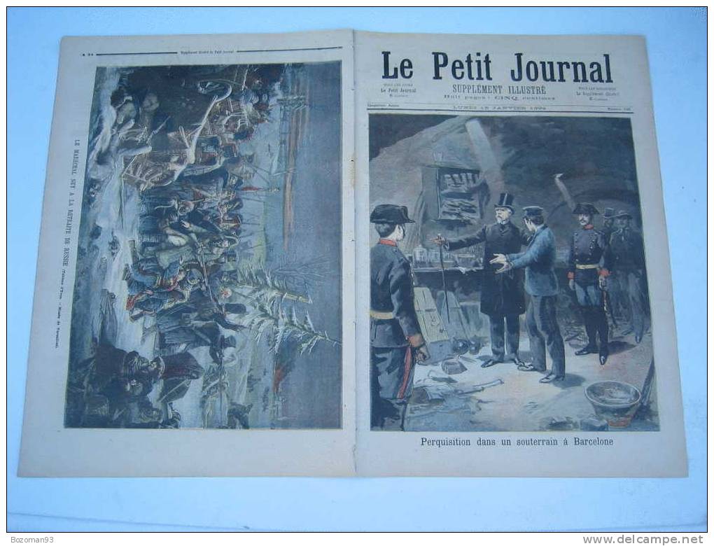 LE PETIT JOURNAL N° 0165  15/01/1894 PERQUISITION CHEZ LES ANARCHISTES A BARCELONE + LE MARECHAL NEY EN RUSSIE - Le Petit Journal