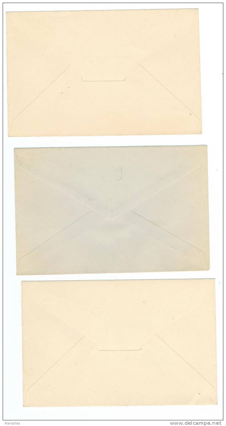 3 Petites Enveloppes Entiers Postaux Neuves En Parfait état, Scannées - Postal Stationery