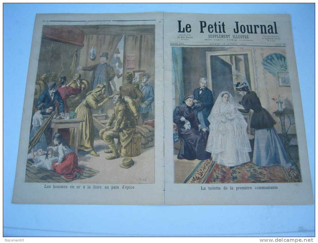 LE PETIT JOURNAL N° 0178 16/04/1894 LA 1ère COMMUNION + LA FOIRE AU PAIN D'EPICE - Le Petit Journal