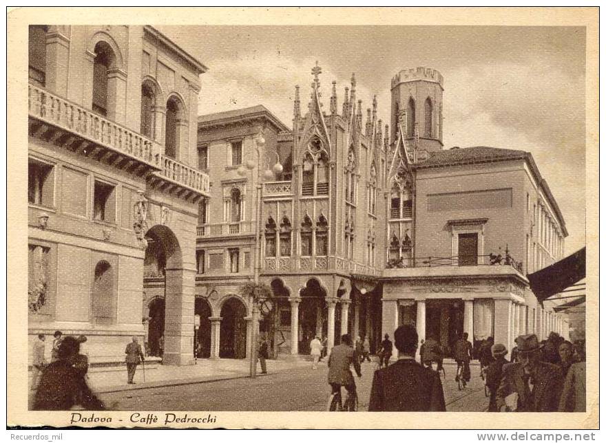 Padova  Calle Pedrocchi. Postal  Circulada - Padova (Padua)