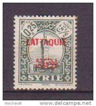 COLONIE.LATTAQUIE.N°3.TIMBRES DE SYRIE DE 1930/36 SURCHARGES.*neuf Et Charnière - Autres & Non Classés