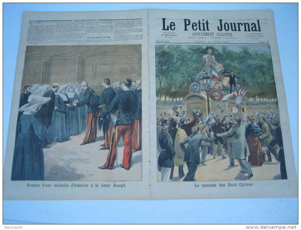 LE PETIT JOURNAL N° 0188 25/06/1894 LE MOMÔME DES SAINT-CYRIENS - Le Petit Journal