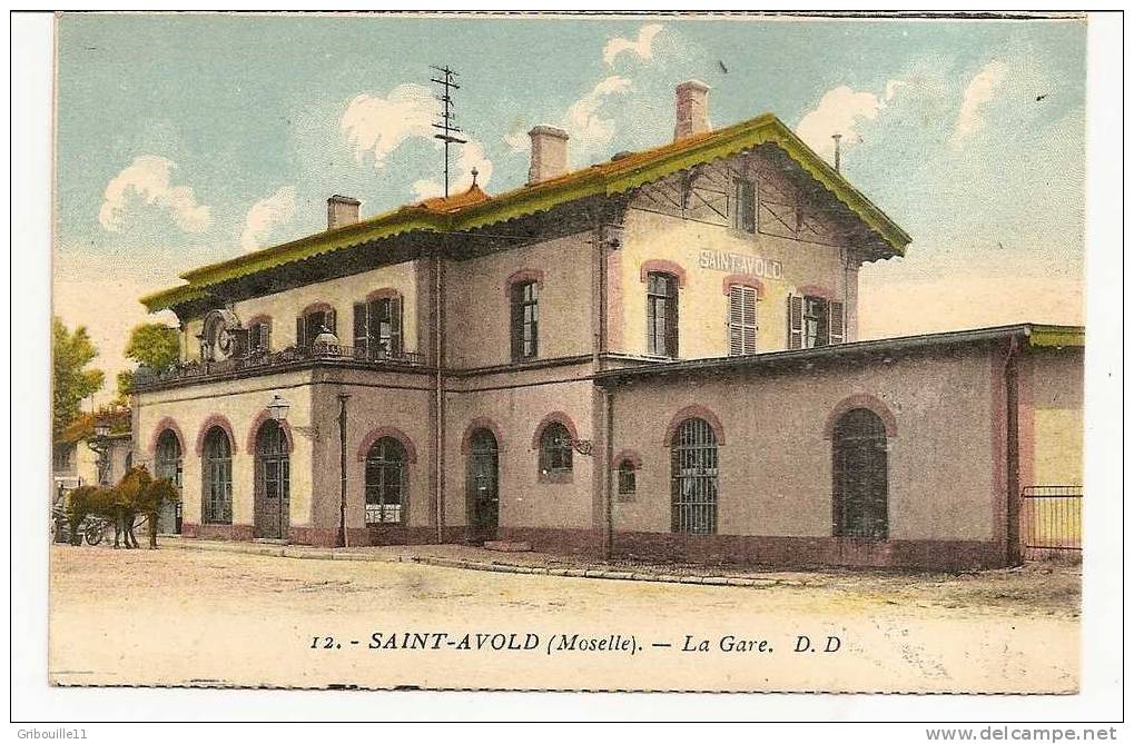 SAINT AVOLD   -   * LA  GARE *   -   Editeur : MERLE De Saint Avold   N°12 - Saint-Avold