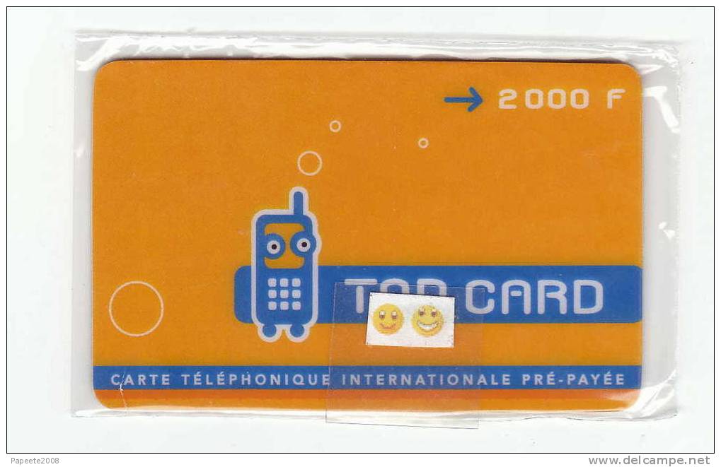 Polynésie / Tahiti - TOP CARD - Cartte Prépayée / 2 000 FCFP - NSB - Polynésie Française