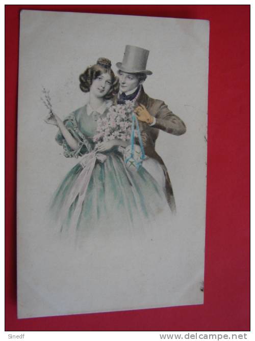 VIENNE  N° 302 Couple  Oeuf  Circulee  Fantaisie - Before 1900