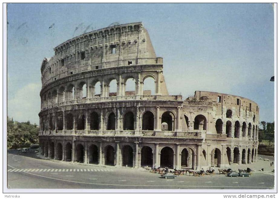 ROMA  - Il Colosseo Com´era Animata  - Stupenda VG 1966 - (844) - Colosseum