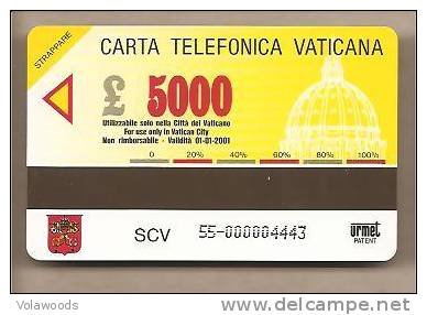 Vaticano - Scheda Telefonica Nuova Da £ 5000: 40° Dell'elezione Di Giovanni XXIII - Vatican