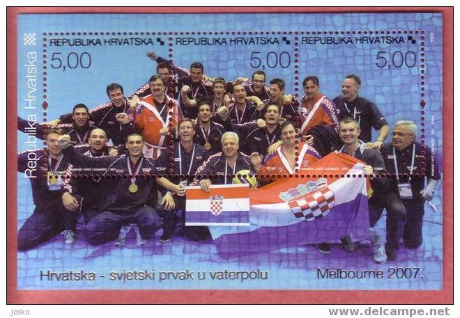 WATER-POLO  World Champion In Melbourne 2007. Australia ( Croatie Bloc MNH** ) Waterpolo Water Polo Waserball Pallanuoto - Water-Polo