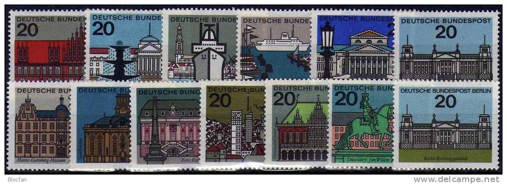 Wiesbaden Brunnen Mit PF BRD 416/27 Plus 420 I ** 49€ Im Vergleich 1964 Set Hauptstädte Bundesrepublik Deutschland - Variétés Et Curiosités