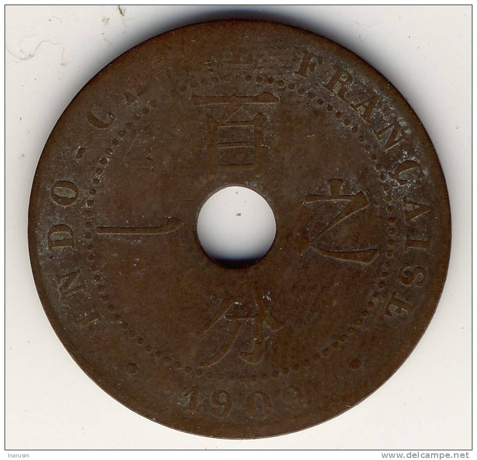 INDOCHINE - INDOCHINA - 1 Cent 1909 - N2 - Andere & Zonder Classificatie