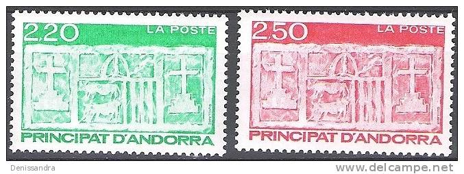 Andorre Français 1991 Michel 431 - 432 Neuf ** Cote (2008) 2.85 Euro Ecu Primitif Des Vallées - Unused Stamps
