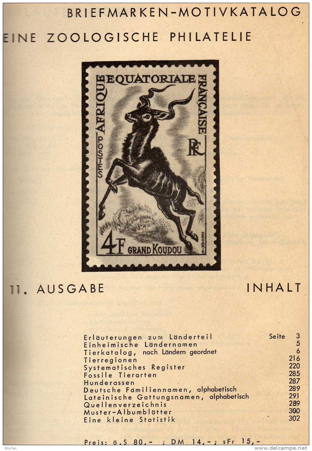 Zoo Philatelie Katalog Tiere Auf Briefmarken1972 Antiquarisch 7€ Zoologie Tierwelt Fauna Special Catalogue Of The World - Briefe U. Dokumente