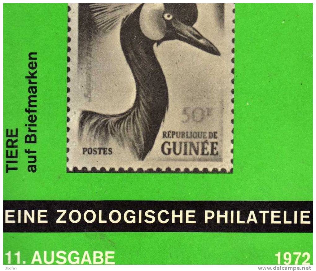 Zoo Philatelie Katalog Tiere Auf Briefmarken1972 Antiquarisch 7€ Zoologie Tierwelt Fauna Special Catalogue Of The World - Brieven En Documenten