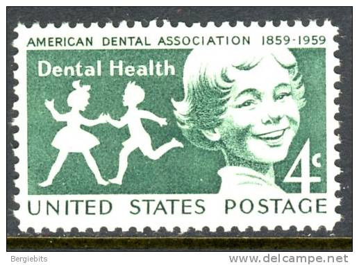 1959 United States 4 Cent " Dental Health Issue"  VF MNH - Unused Stamps