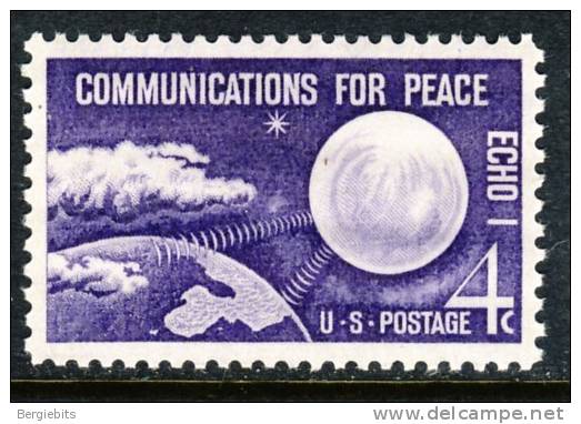 1960 United States 4 Cent " Communications For Peace Issue"  VF MNH - Unused Stamps
