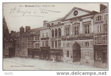 Dép 60 - Réf 12 - Breteuil - Hôtel De Ville - Bon état - Breteuil