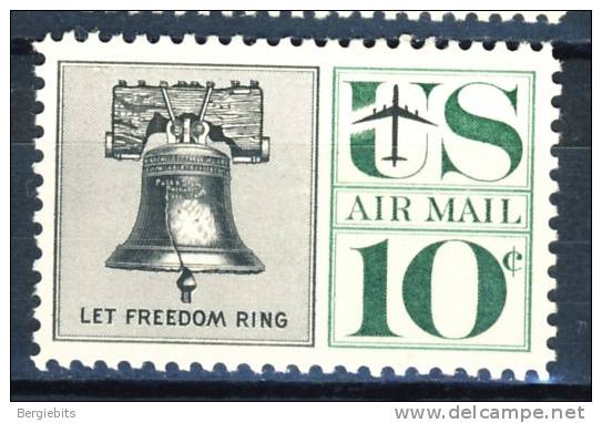 1959-66  United States 10 Cent Airmail Stamp "  Liberty Bell  Issue  "  VF MNH - 3b. 1961-... Nuovi