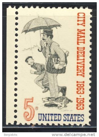 1963 United States 5 Cents " City Mail Delivery Issue " VF MNH - Unused Stamps