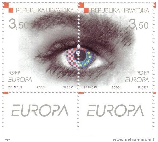 EUROPA CEPT 2006.  ( Croatie -  2. Timbres MNH** ) - Croatia - 2006