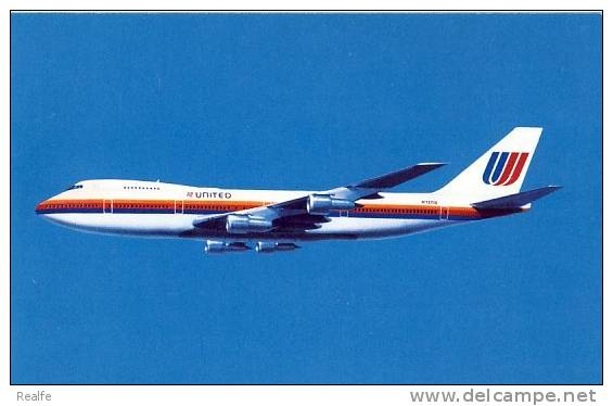 Avion Airplane Boeing  747- 100 United Airlines - 1946-....: Moderne