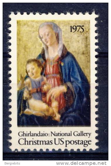 1975  United States 10 Cents " Christmas Issue " VF MNH - Unused Stamps