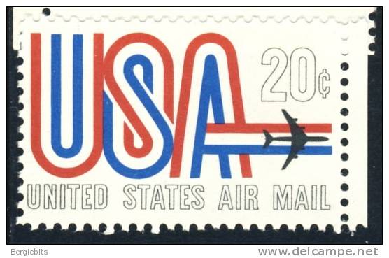 1968  United States 20 Cents   " Airmail Issue " VF MNH - 3b. 1961-... Unused