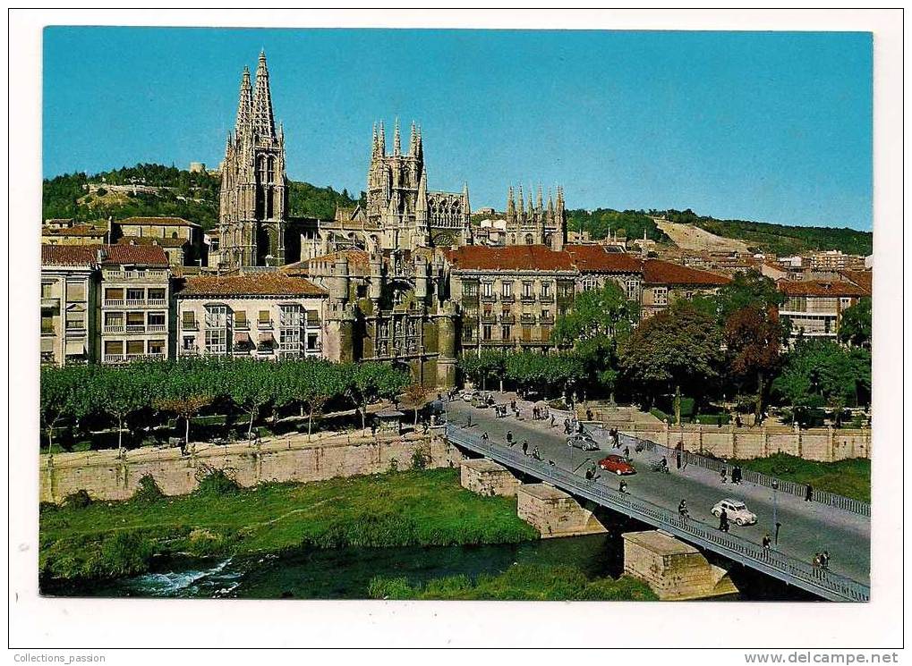 Cp , ESPAGNE , BURGOS , Pont Et Arc De SAINTE MARIE , Puente Y Arco De SANTA MARIA - Burgos