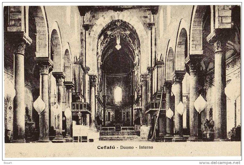 CPA Italie Cefalù Duomo Interno S.Miceli Fu Giovanni 6859 - Autres & Non Classés