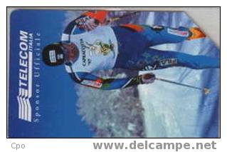 # ITALY 587 Campionati Italiani Sci Di Fondo (31.12.98) 5000 -sport,ski-  Tres Bon Etat - Publiques Figurées Ordinaires