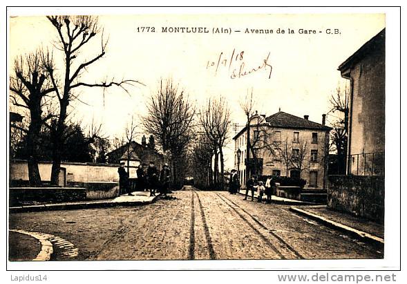 Q 554 / CPA   MONTLUEL   (01)  AVENUE  DE LA GARE - Montluel