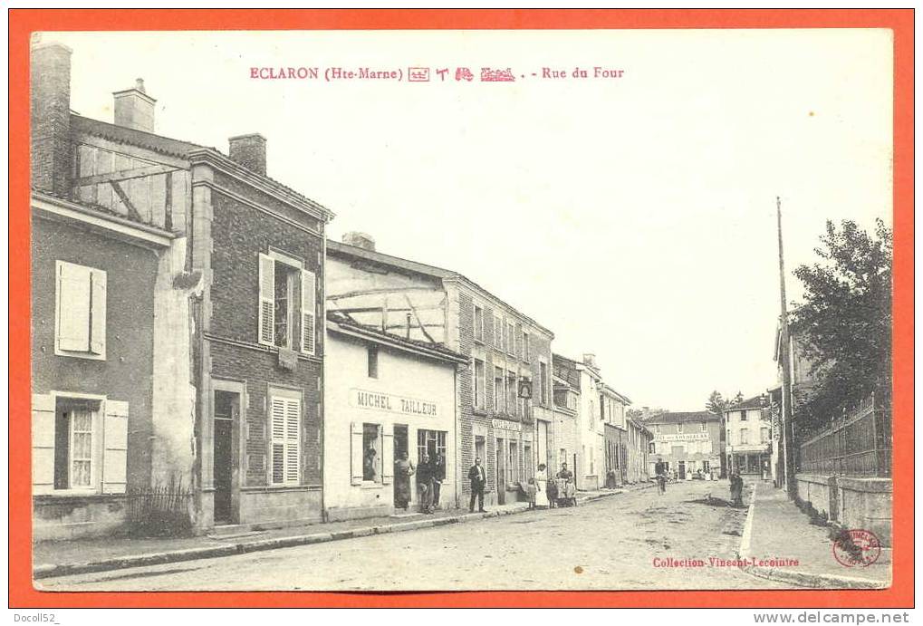 Dpt  52   Eclaron  " Rue Du Four " Commerce Tailleur - Eclaron Braucourt Sainte Liviere