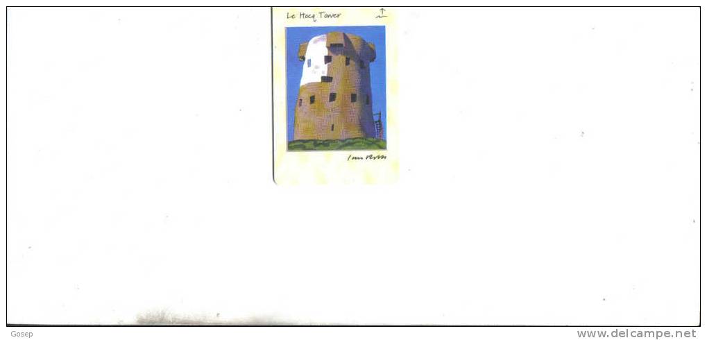 Jersey-jer209-torri(2)-to Wers-la  Hocq Tower-tirage-20.000-used Card+1card Prepiad Free - [ 7] Jersey Und Guernsey