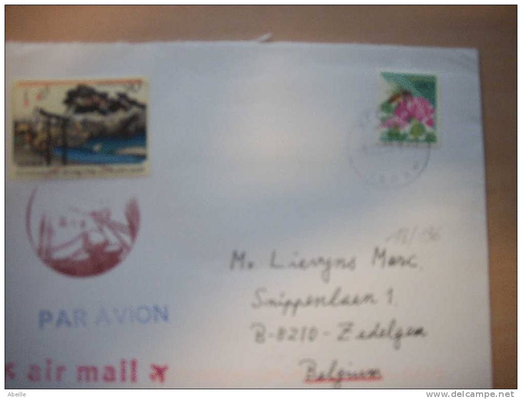 18/136  LETTRE   JAPON - Abeilles