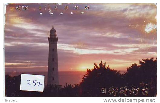 Telefonkarte Japan LEUCHTTURM (252) Télécarte Japon PHARE * VUURTOREN LIGHTHOUSE LEUCHTTURM FARO FAROL Phonecard - Faros